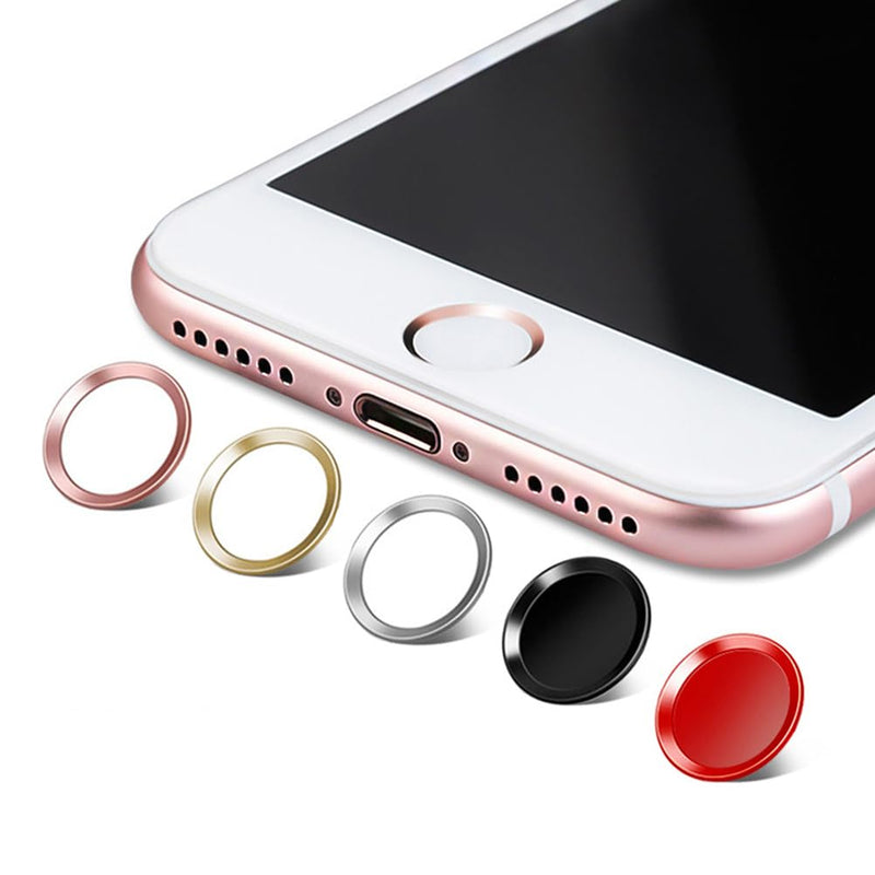 [AUSTRALIA] - Metal Stickers Phone Stickers Home Key Fingerprint Recognition 6s 7 Button Black medium 