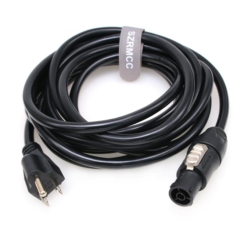 SZRMCC Neutrik Power Cable for Aputure LS 1200d Pro/ LS600d Pro/ 300x / 300d ii/Nova P300c / 600d/ 600x Pro LED Light 16A 250V (8m) 8m