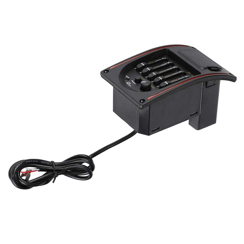 Guitar Pickup, 5 Band Acoustic Electric Digital Equalizer Pickup Tuner with LCD display for Guitar