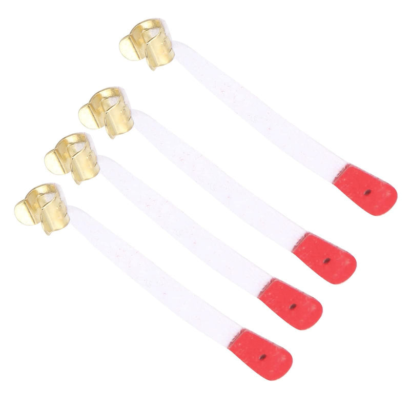50Pcs Piano Bridle Straps Replacement Piano Spring Clips Repair Parts 75x5mm/ 3 x 0.2inch Bridle Tape White And Red PianoAccessories