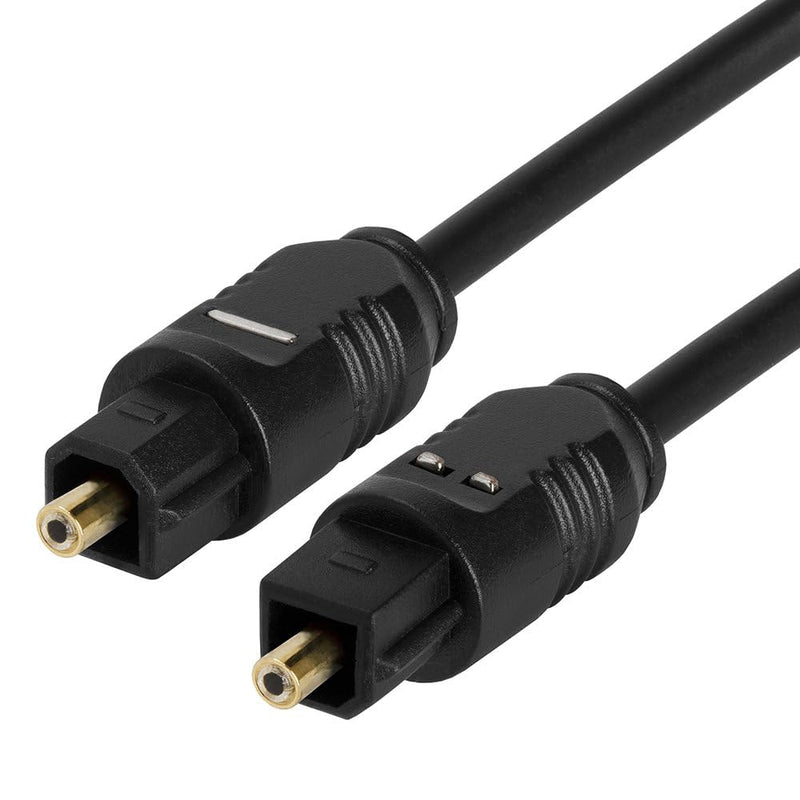 TOSLink Optical Digital Audio Cable SPDIF Dolby Digital DTS 50 ft Black 50FT