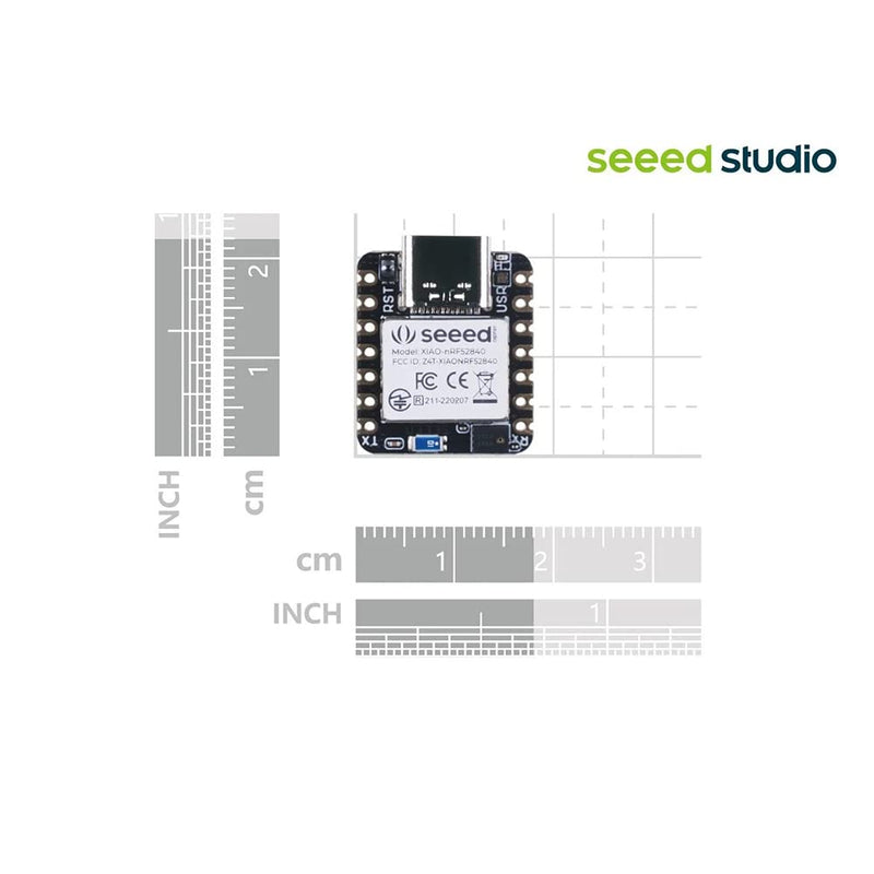 [AUSTRALIA] - Seeed Studio XIAO nRF52840 Sense - Supports Arduino/CircuitPython - Bluetooth5.0 NFC with Onboard Antenna, MCU with 6-axis IMU Works with Amazon Sidewalk BLE Sense 