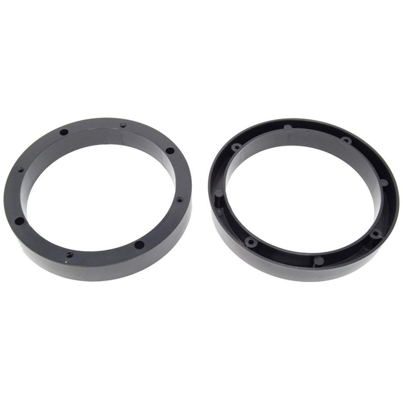 [AUSTRALIA] - 2 Pairs 6.5" Plastic Speaker Spacer Rings - Subwoofer Mid Range Custom Installation Mounting Adapter 