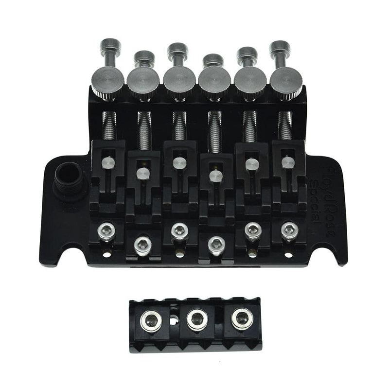 KAISH Whole Set Stainless Steel Tremolo Fine Tuner Screws String Insert Block Saddle Mounting Screws Locking Nut & String Lock Screws for FR Whole Set Steel Screws & Blocks