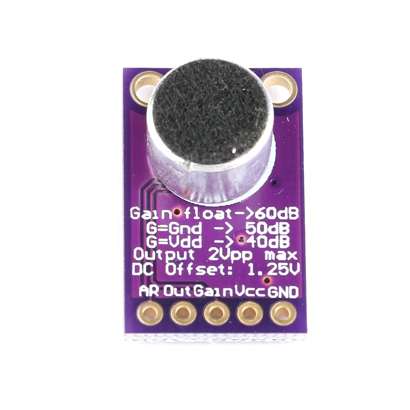 3Pcs MAX9814 Microphone Amplifier Module Electret Microphone Amplifier Module MIC Microphone Sound Amplification Microphone Head Sensor Auto Gain Control Release Ratio Low THD for Arduino