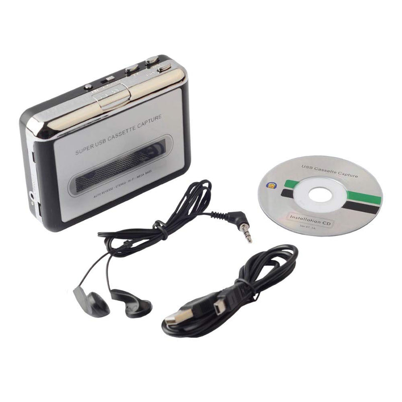 Walkman Cassette Player USB Cassette to MP3 Converter Capture Audio Music Player Tape Cassette Recorder