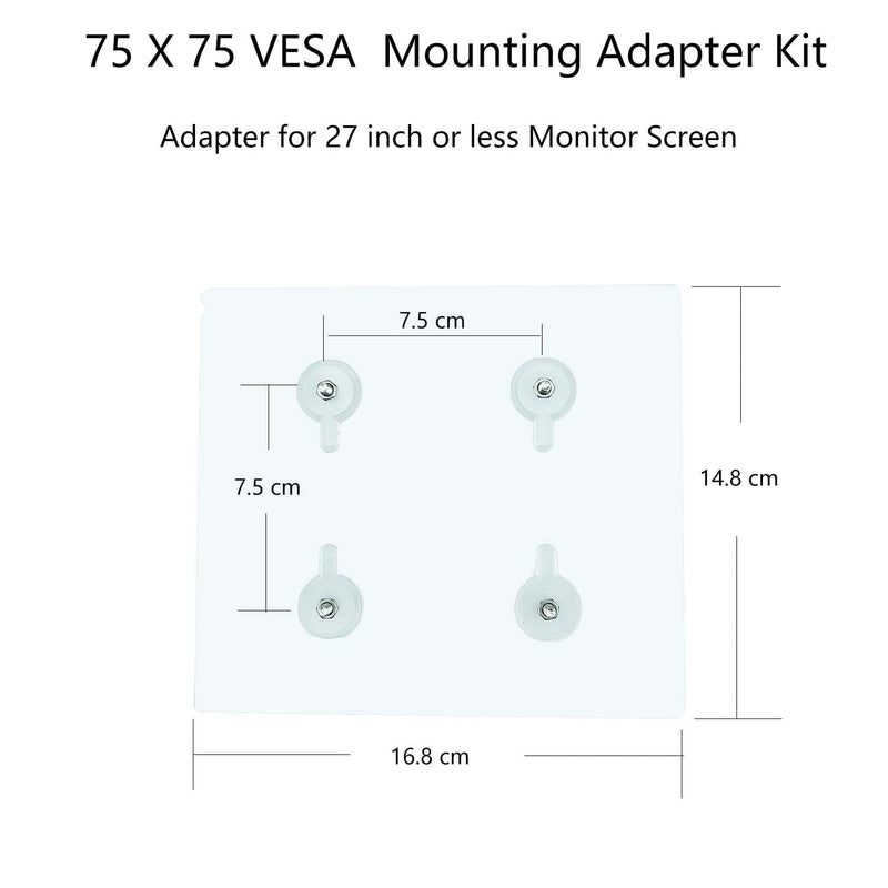 NOBER VESA Mount Adapter Bracket Kit Non-VESA Mounting Universal for 75 VESA Monitor Arm Compatible 2 Pack 2 Pack VESA 75X75mm