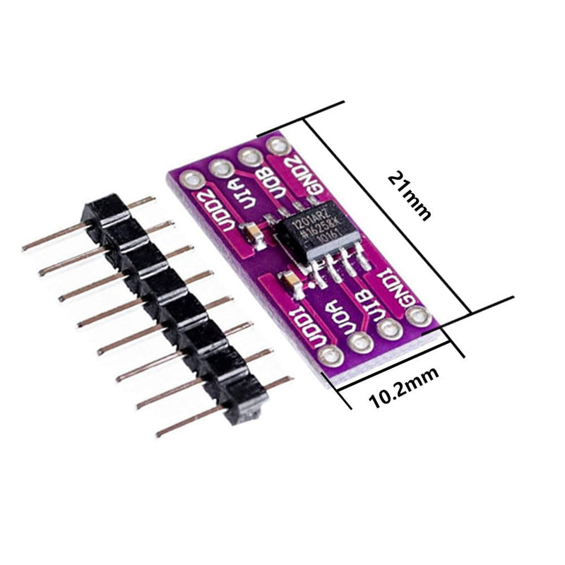 [AUSTRALIA] - ADUM1201 Dual Channel Digital Magnetic Insulator, ADUM1201 Serial Digital Isolator Module Magnetic Isolation SPI CAN Bus Transceiver Signal Isolation (Long) Pack of 3 