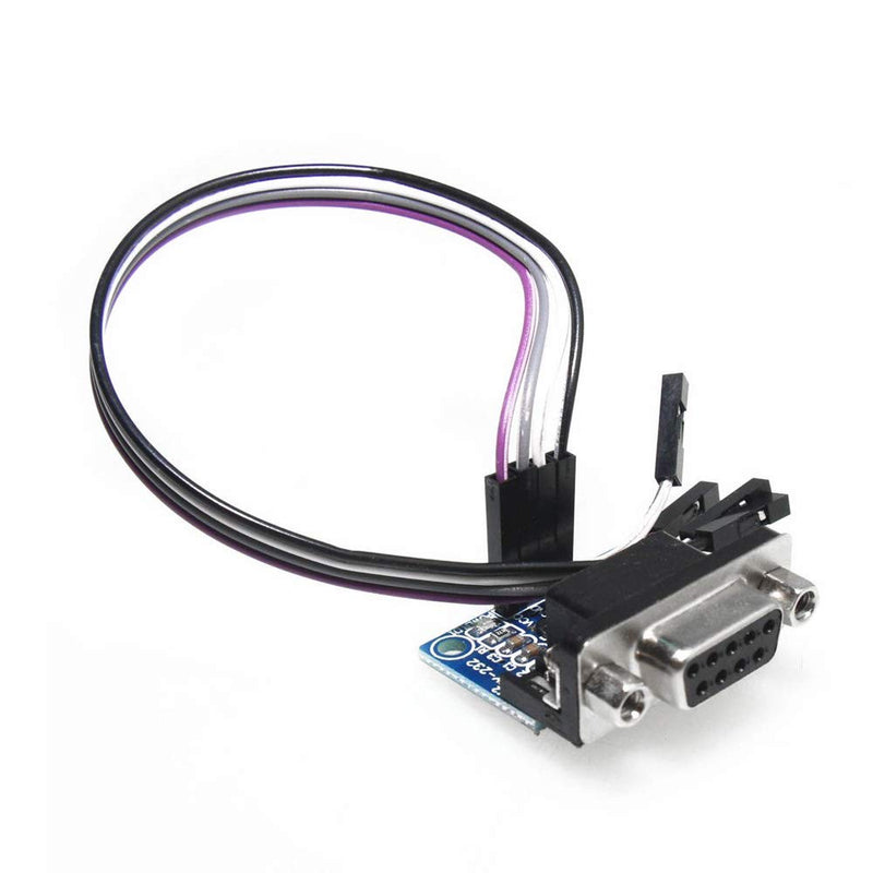 Ximimark 5Pcs MAX3232 Root Module Connector Chip RS232 to TTL Female Serial Port to TTL Converter Module for Equipment Upgrades Like DVD