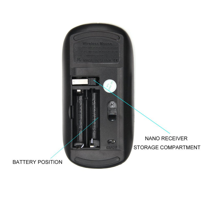 KawaiiMouse [ Optical 2.4G Wireless Mouse ] Doughnut Yellow Teal Pink Pastry Sweet