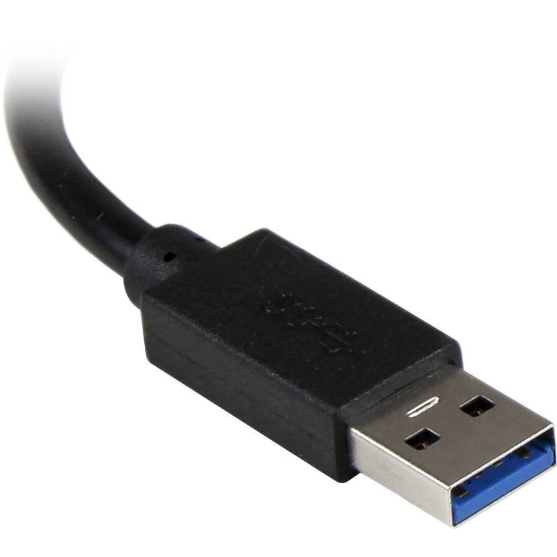 StarTech.com USB 3.0 Hub with Gigabit Ethernet Adapter - 3 Port - NIC - USB Network / LAN Adapter - Windows & Mac Compatible (ST3300GU3B) Black w/ 3 USB Ports