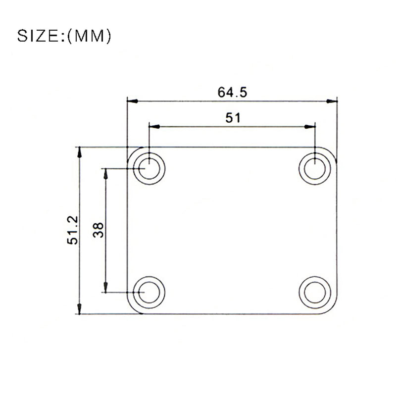 Electric Bass Guitar Neck plate Guitar Neck Joint Connecting Strengthen Plate Guitar Parts (Black) Black