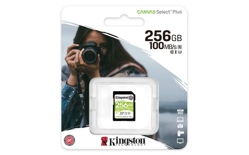Kingston 256 GB SDXC Class 10 Flash Memory Card SDS2 Memory