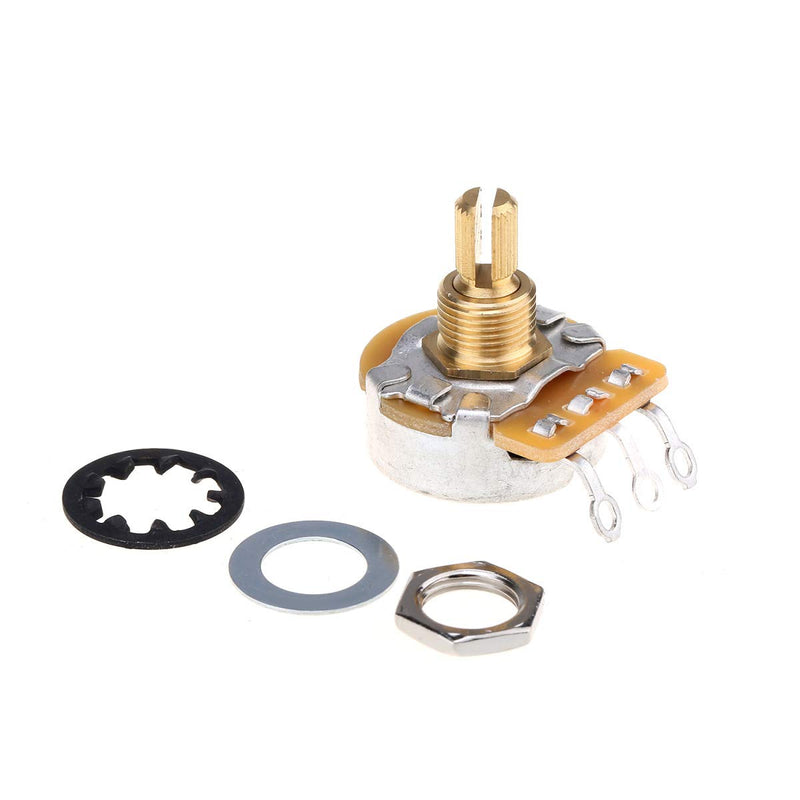 Musiclily Ultra CTS A250K Short Split Shaft Guitar Potentiometers Audio Taper/Vintage Audio Taper Pots 10% Tolerance for Electric Guitar and Bass (Set of 4)