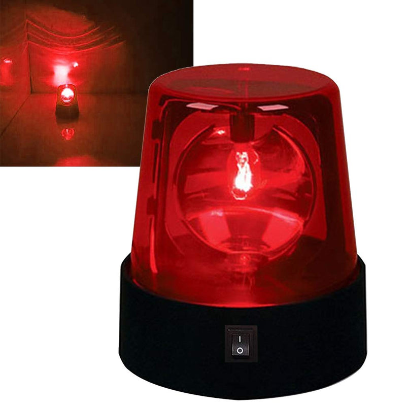 4.5" LED Strobe Light,Rotating Flashing Light,360 Degree Strobe Light,Disco Party Rotating Lamp,DJ Flashing Stage Lights,Perfect for club,home party, ballroom, show Bar etc(Red,1PC) 1pc Red