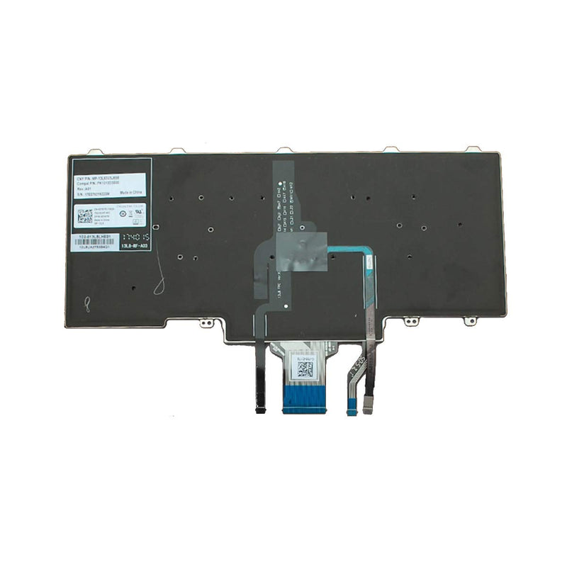 Laptop Replacement US Keyboard for Dell Latitude E5450 E5470 E7450 E7470 7480 7490 5480 5488 Laptop No Frame, with Pointer, with Backlight