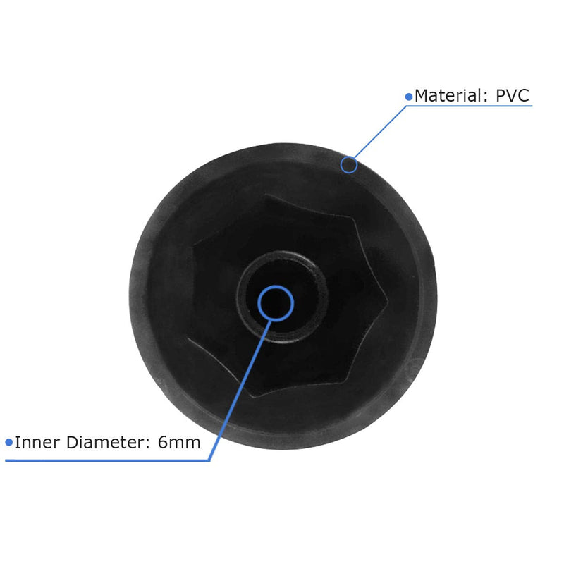 FLEOR Black Bass Guitar Knobs Plastic Volume Control Knobs 2 Big & 1 Small Size for JB Bass Parts