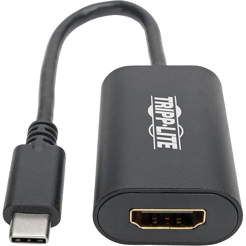 TRIPP LITE USB-C to HDMI Video Adapter Converter, 4K @ 60Hz HD High Definition, Male-to-Female, Thunderbolt 3 Compatible, Black, 6 inches, 3-Year Warranty (U444-06N-HD4K6B)