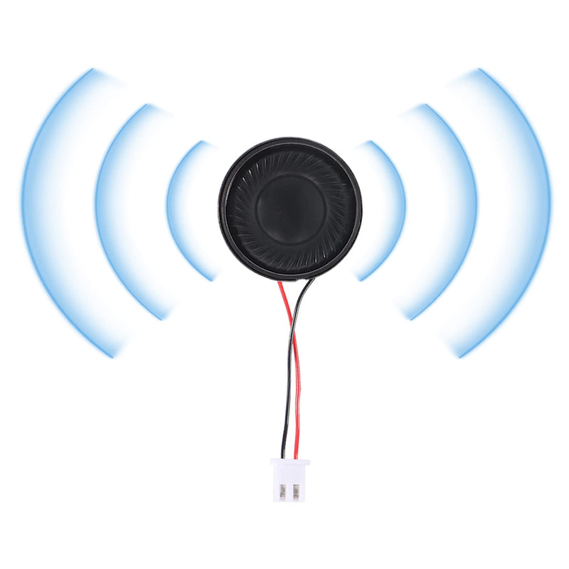 6Pcs 8 Ohm 2W Speaker 8ohm Round 28mm Loud Speakers Compatible with Small Loudspeaker Audio MP3 MP4 Player Speaker 2Pin - Black 6Pcs 8 Ohm 2W withTerminal