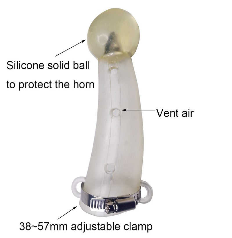 Small Size Silicone Goats Calf Cattle Bull Cow Horn Cover Anti-Fight Protective Cover Cow Horn Protector Round Cornered With Small Size 6.9"X1.77"
