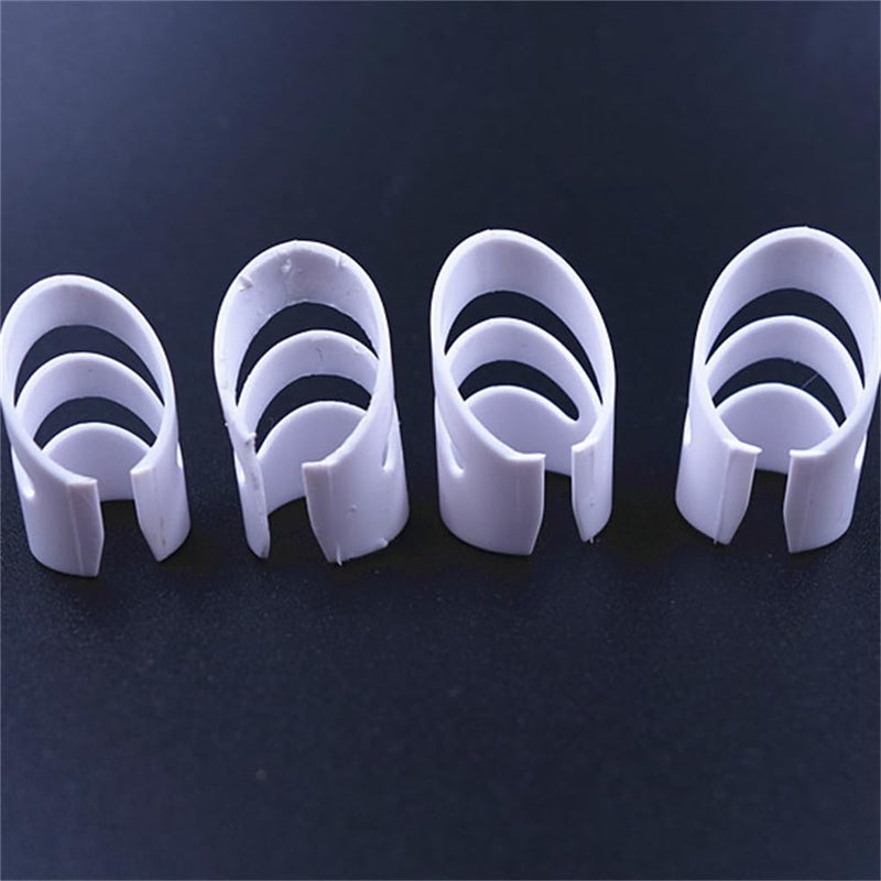 8Pcs Alaska Guitar Picks（XL+L+L+M）, Adjustable Finger Picks, Alaska Picks Plectrums Stringed Instrument Accessories Guitar Picks (White) White