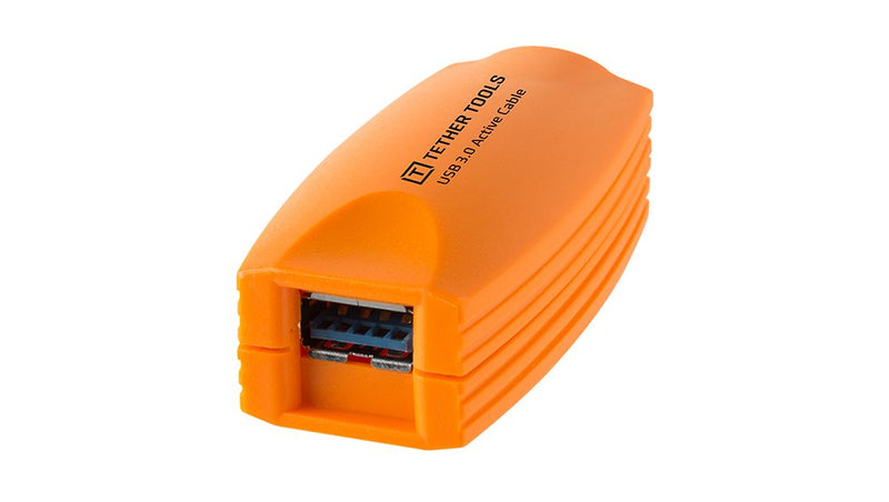 Tether Tools TetherPro USB 3.0 to USB Female Active Extension Cable | Fast Transfer Between Camera and Computer | High Visibility Orange | 16 Feet (5 m) | Fast Reliable Data Transfer