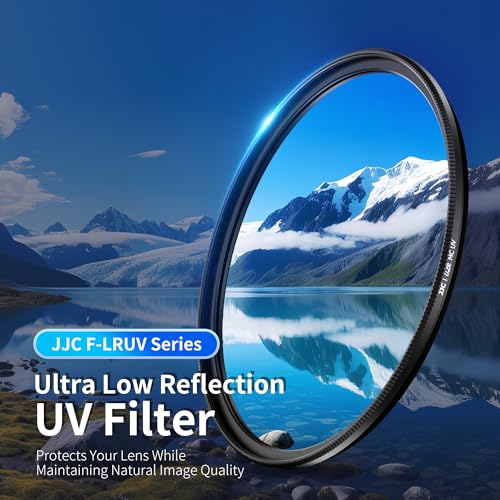 JJC 58mm Low Reflectivity UV Filter for Canon T7 T6 T5 + 18-55mm Kit Lens