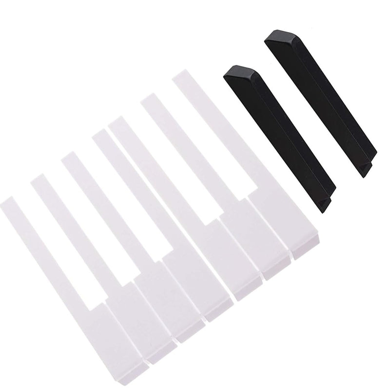 [AUSTRALIA] - Piano Keytops Replacement - 88 Key Complete Set, Black and White Plastic Keys Top Repair Kit 