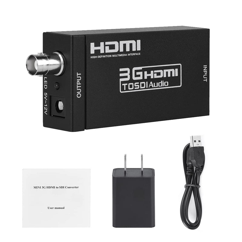 [AUSTRALIA] - Groza HDMI to SDI Converter, HDMI to SD-SDI HD-SDI 3G-SDI Audio Video Adapter,Support 1080P 1080I for Camera Home Theater Monitora 
