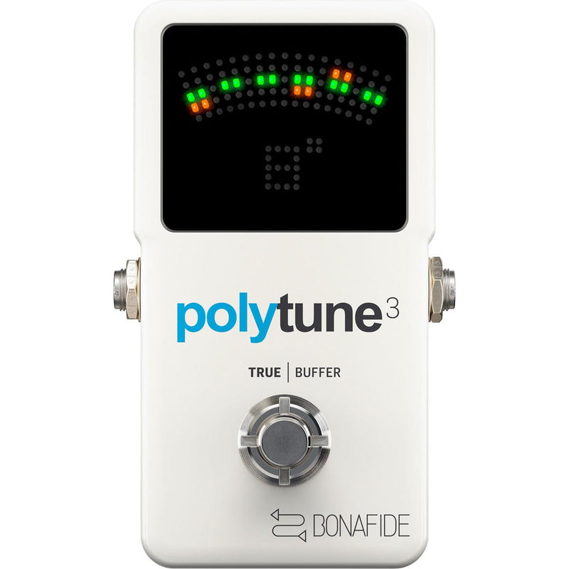 TC Electronic POLYTUNE 3 Ultra-Compact Polyphonic Tuner with Multiple Tuning Modes and Built-In BONAFIDE BUFFER Pedal