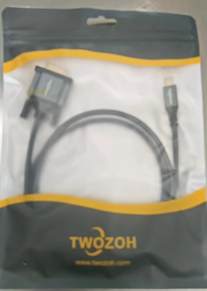 [AUSTRALIA] - Twozoh Micro HDMI to VGA Cable 3.3FT, Gold-Plated & Braided Micro HDMI VGA (Male to Male) Support 1080P 720p Compatible with Laptop, Projector, HDTV 