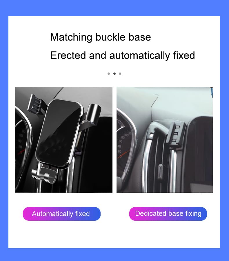 Car Phone Holder Compatible with Chevy Equinox Mobile Phone Stand Navigation Brackets air Conditioning Vents Interior Accessories 2018 2019 2020 2021 2022 2023 (for Equinox 2018-2023) FOR equinox 2018-2023