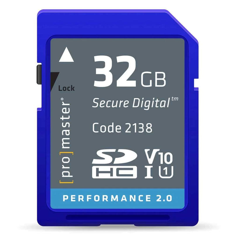 Promaster 32GB SDHC Class 10 Memory Card (Performance 2.0)