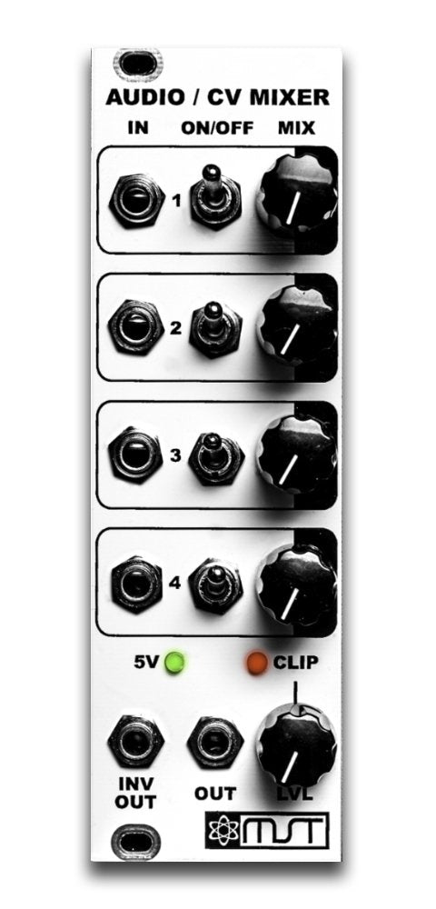 MST 4-Channel Audio/CV Mixer Kit - Eurorack Module DIY Kit