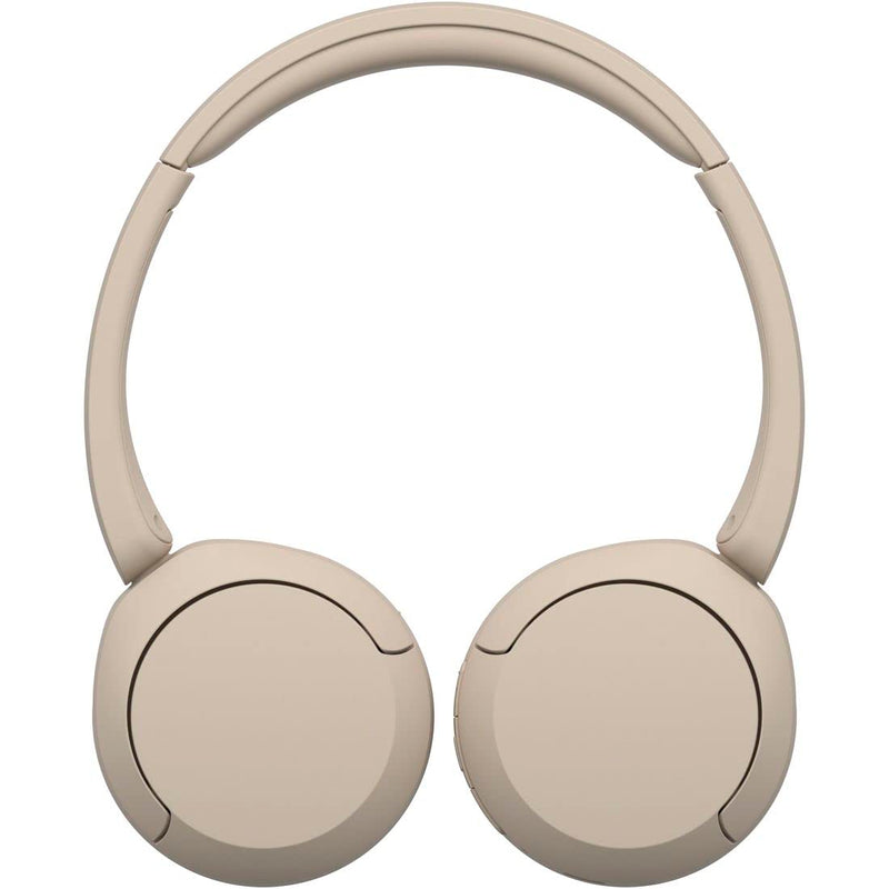 Sony WH-CH520 Best Wireless Bluetooth On-Ear Headphones with Microphone for Calls and Voice Control, Up to 50 Hours Battery Life with Quick Charge Function, Includes USB-C Charging Cable - Beige