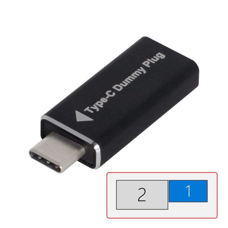 CY USB-C Type-C Adapter Virtual Display Adapter Type-C USB-C DDC EDID Dummy Plug Headless Ghost Display Emulator 1920x1080p@60Hz