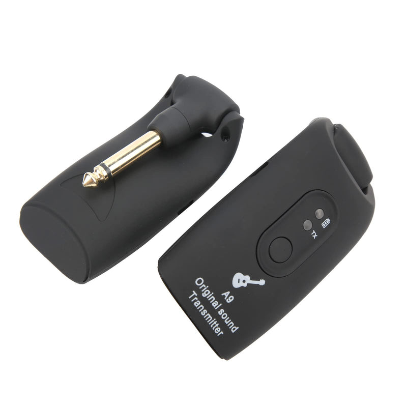 Guitar Transmitter Receiver,Guitar Musical Instrument Accessories, System USB Cable A9 2.4GHz (Black) Black