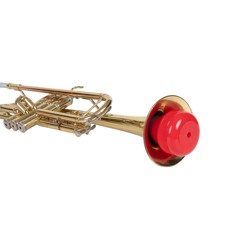 ZOE Mini Trumpet Mute, Trumpet Straight Mutes, Lightweight Practice Trumpet Mute Silencer (Red) Red