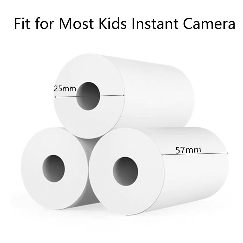 15 Rolls Instant Camera Print Refill Paper，Kids camera instant print paper- Photo Printer Thermal Paper Compatible with Kidizoom Print Camera，Fit for Most Kids Instant Camera(57 * 25mm)
