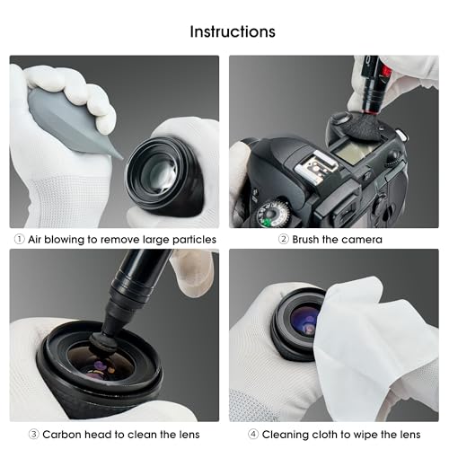 VSGO 4-in-1 Camera Cleaning Kit for Canon, Nikon, Sony DSLR Cameras