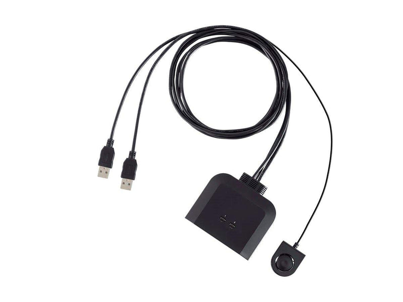 Monoprice 2x4 USB 2.0 Peripheral Sharing Switch, Allows 2 Computers to Share 4 USB Devices