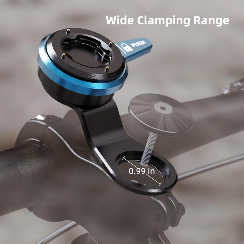 [AUSTRALIA] - Upgrade Bike Phone Mount, Magnetic Cell Phone Clip for Bicycle/Scooter Handlebar Compatible with iPhone 15/14/13 Pro Max, Samsung and More (Black&Blue-01) Black&Blue-01 