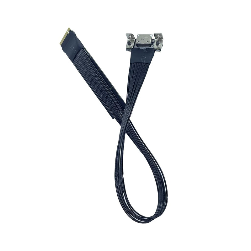JMT M.2 NVMe M Key to Oculink 4i / SFF8611 Extension Cable PCIe4.0 X4 Gen3 4 Compatible with T10 / SAS-4 SFF-8612 (15cm) 15cm