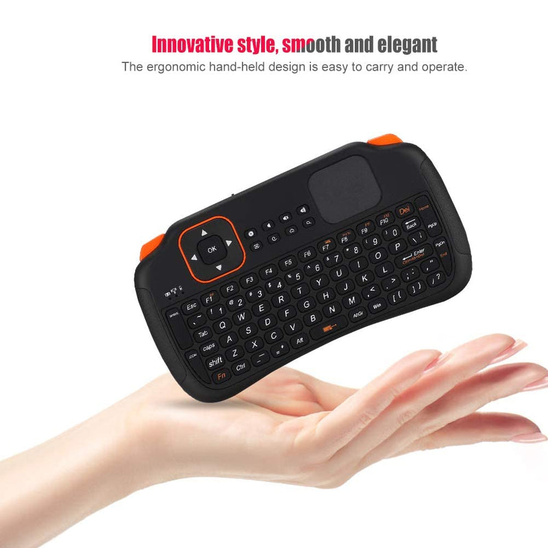 Yoidesu Mini Wireless Keyboard with Touchpad Mouse,2.4GHz Mini Wireless Keyboard Controller with 83-Key,Rechargeable Mini Keyboard