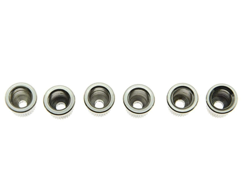 KAISH 6x Chrome Guitar String Through Body Ferrule 5/16" String Ferrules for USA Tele/Telecaster