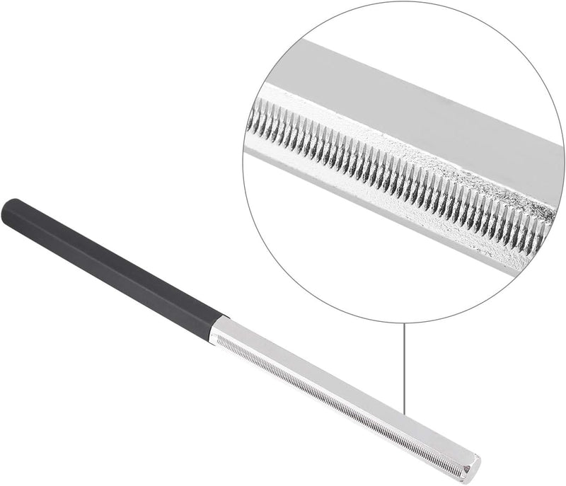 A-xctoe Guitar Fret Dressing Crowning File Narrow/Medium/Wide 3 Edge Guitar Repairing Tool with Rubber Handle