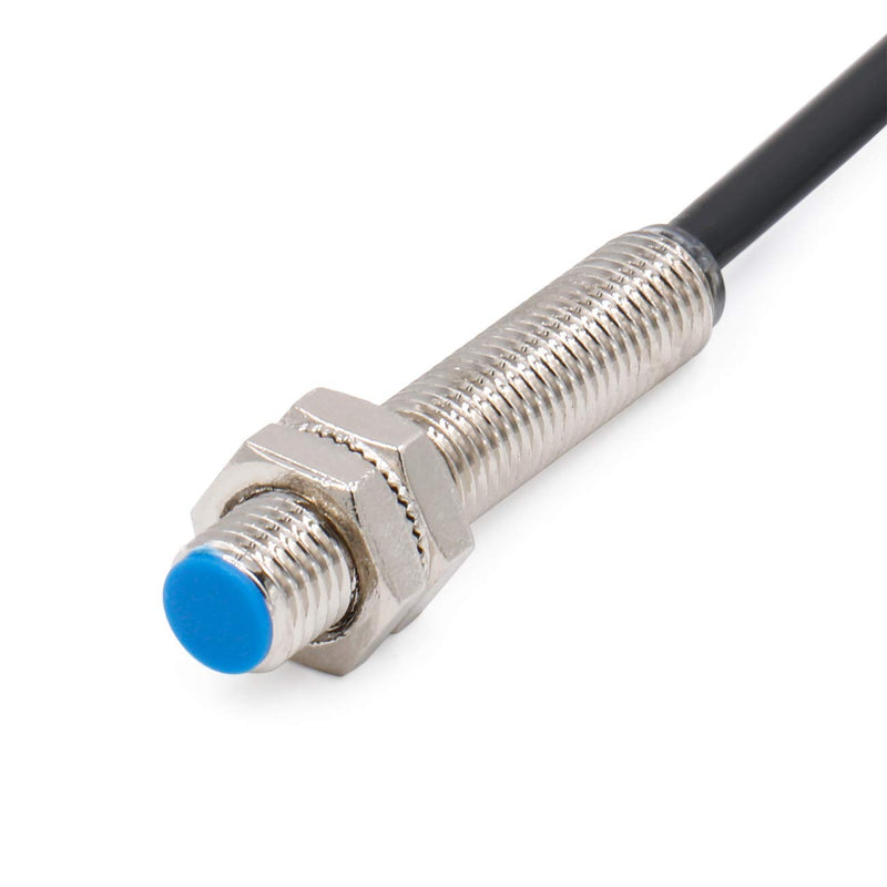 M8 Proximity Sensor Switch, 5VDC 200mA, NPN NO, 1mm Detecting Distance, Magnetic Metal Detect, 8mm Mounting Hole, 120cm Cable, IP67 Protection, LJ8A3-1-Z/BX-DC5V