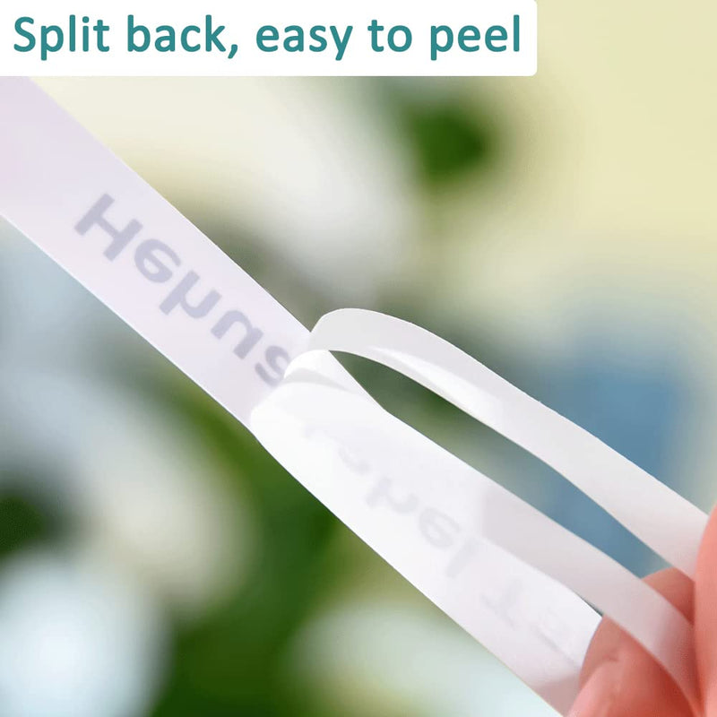 [AUSTRALIA] - Hehua Label Maker Tape 12mm 0.47 White Compatible for Brother P Touch Label Tape 1/2", Tze Tz Tape 12mm 0.47 Laminated White Compatible for Brother Ptouch PTD210 D220 D400 D410 D600 PTH110, 6 Pack 