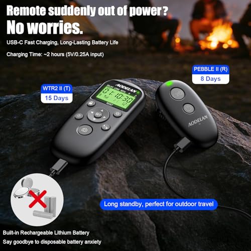 for Sony Camera Wireless Rechargeable Timer Shutter Release Remote Control for Sony