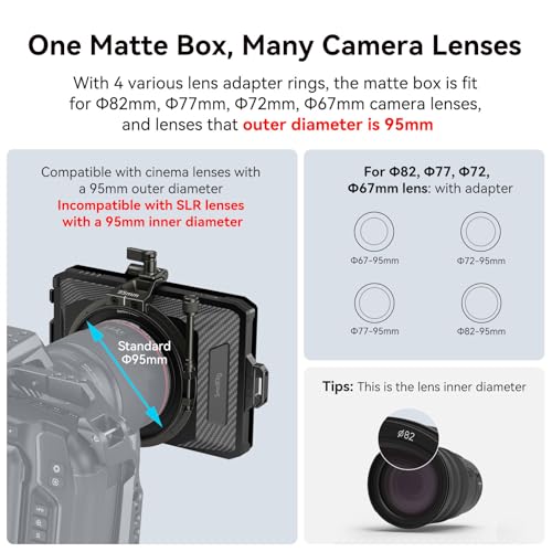 SmallRig Mini Matte Box Lite with Carbon Fiber Top Flag